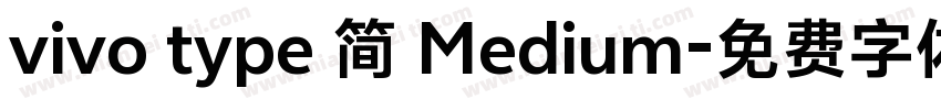 vivo type 简 Medium字体转换